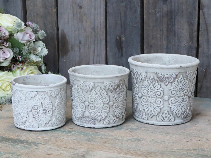 Impressionen zu Chic Antique Übertopf mit Ornamenten, Bild 2