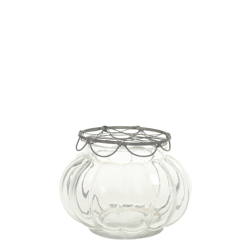 Chic Antique Vase aus Glas mit Rillen Preview Image