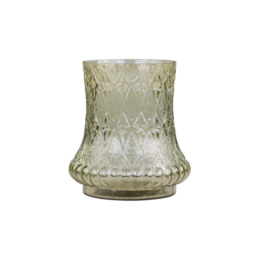 Chic Antique Vase aus Glas mit Schliff Preview Image