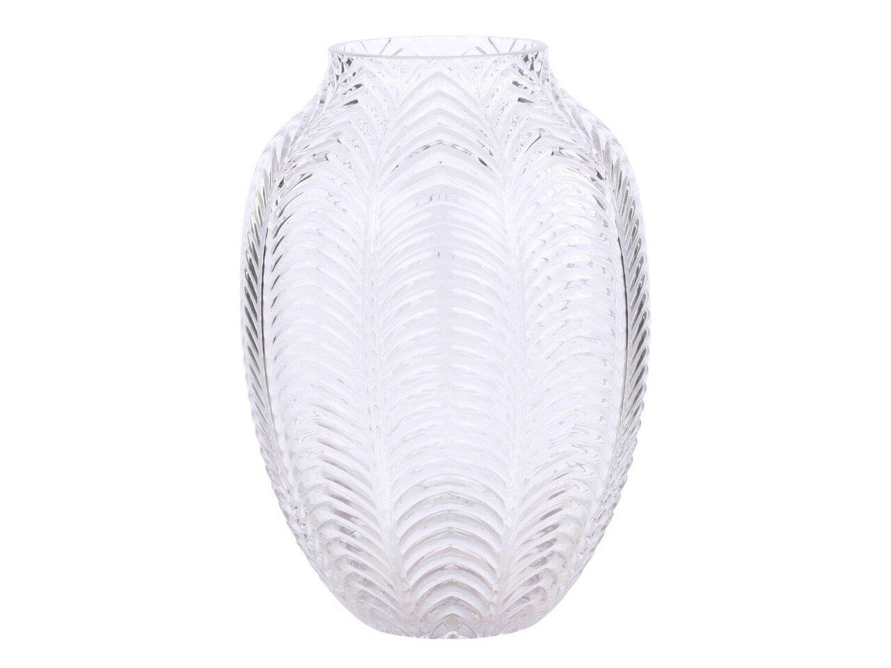 Vase mit Blattmuster