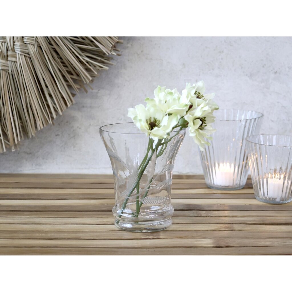 Chic Antique Vase mit Blattmuster Schliff Preview Image