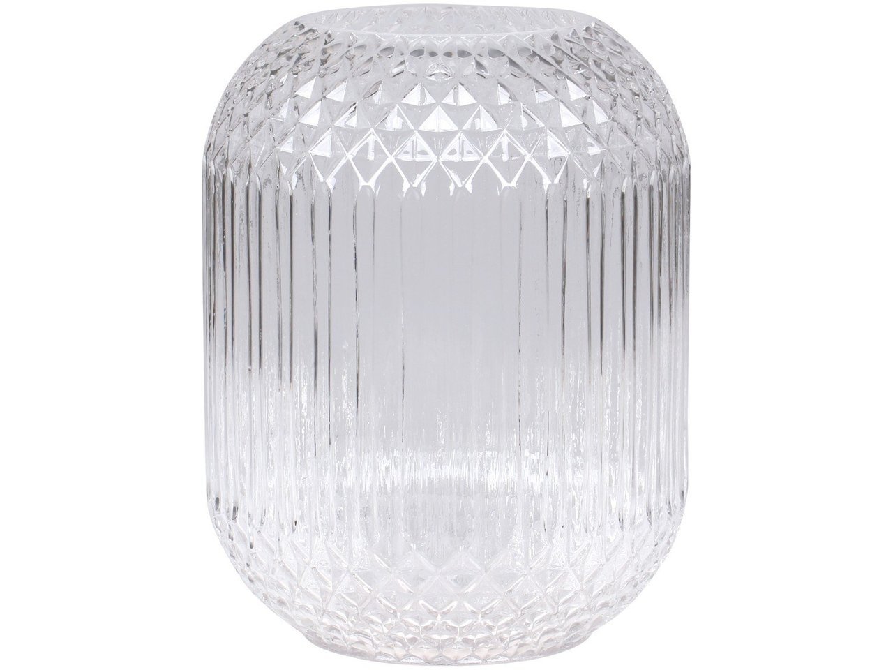 Vase mit kariertem Muster