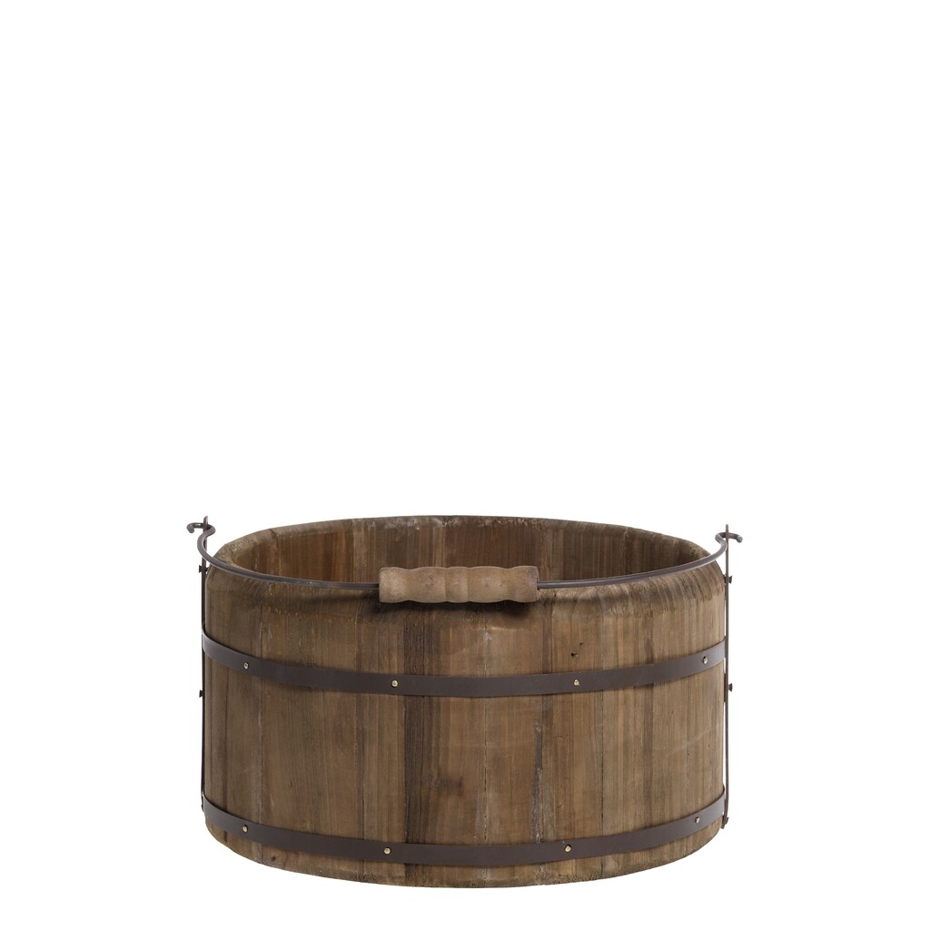 Vintage Eimer aus Holz mit Griff