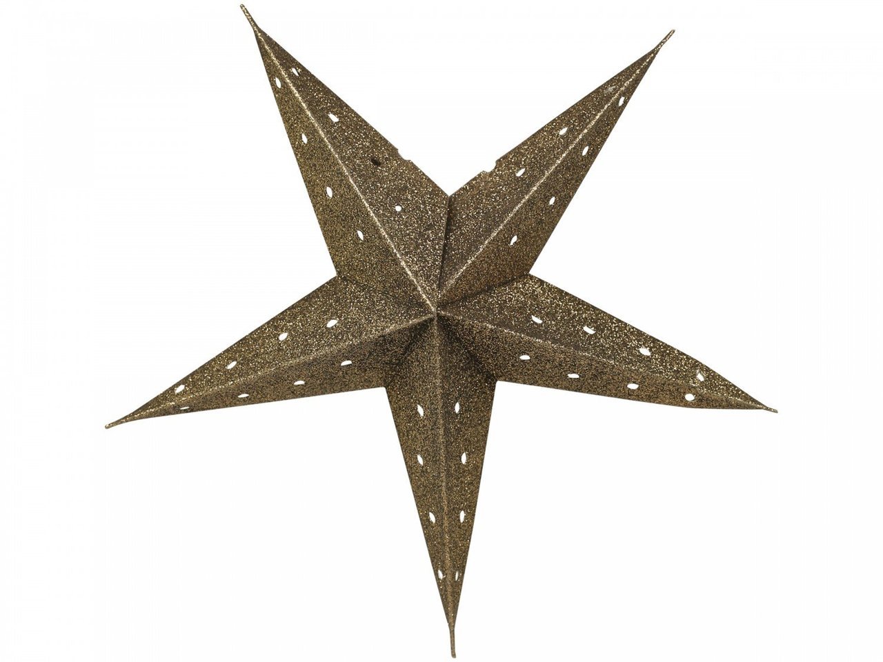 Vintage Papierstern mit Glitzer