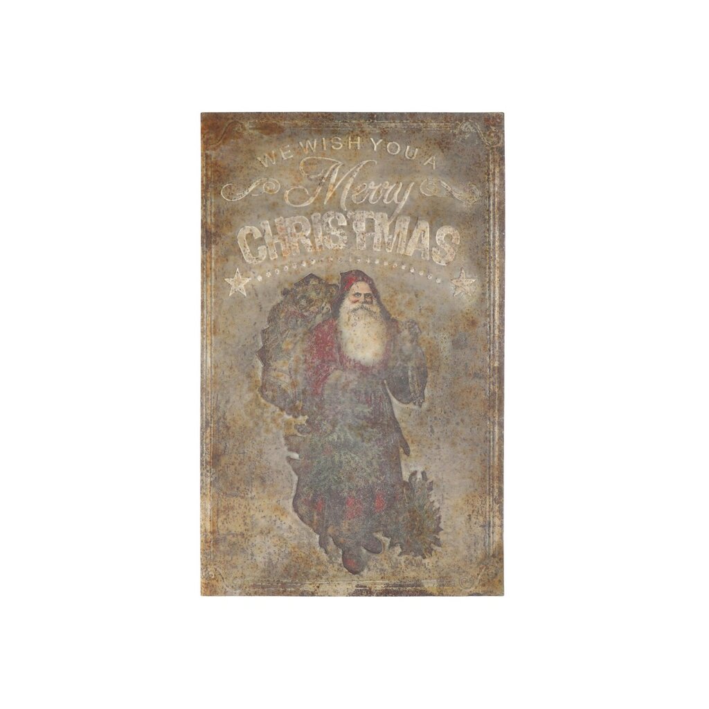 Chic Antique Vintage Schild mit Weihnachtsmann Preview Image