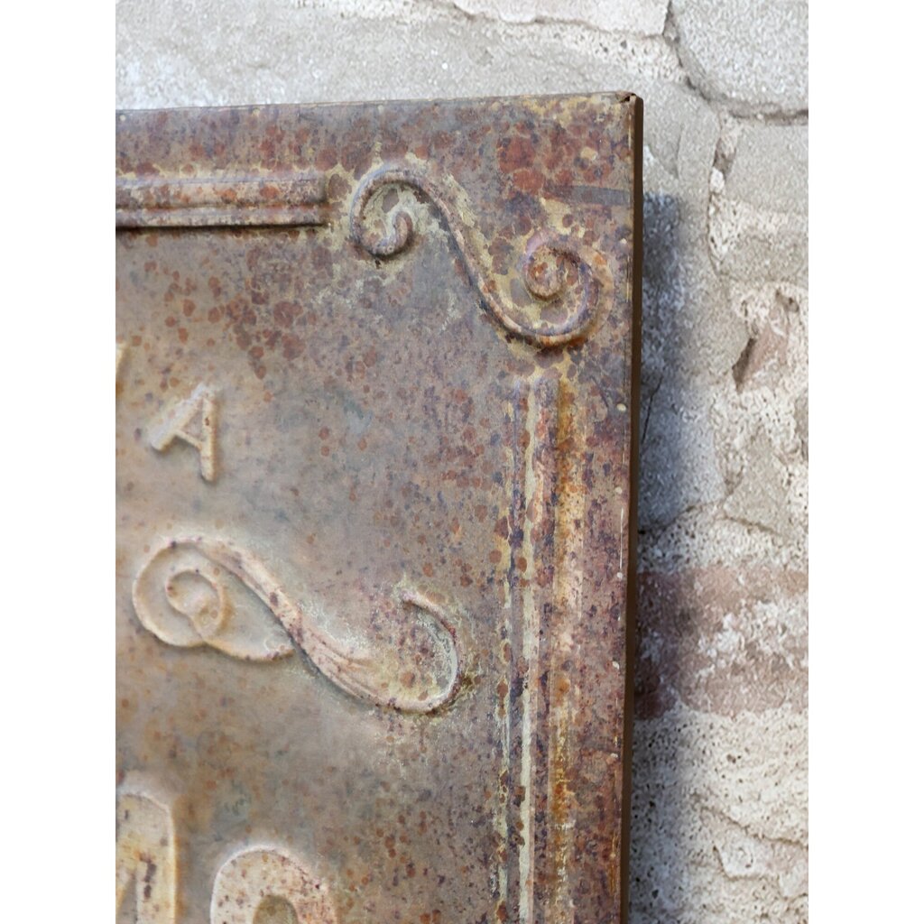 Vintage Schild mit Weihnachtsmann Shabby