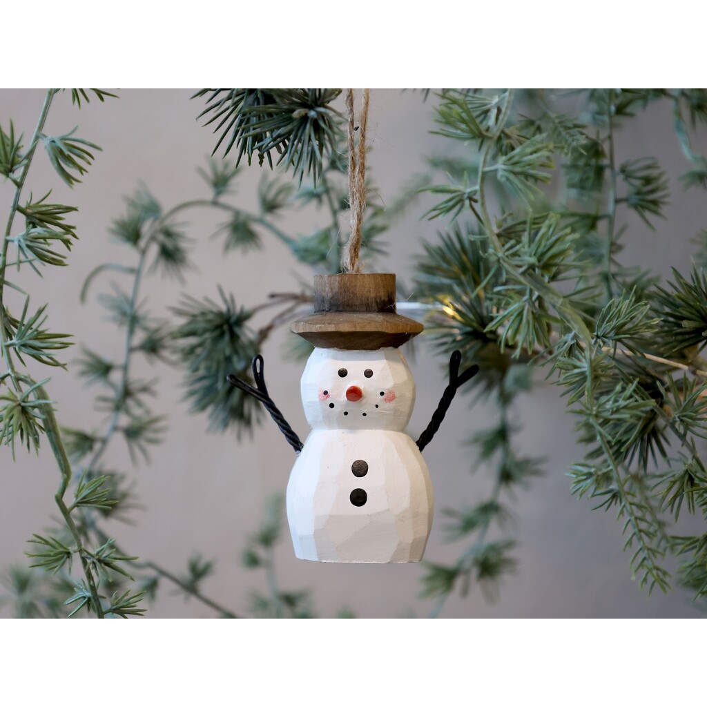 Vintage Schneemann Aufhänger