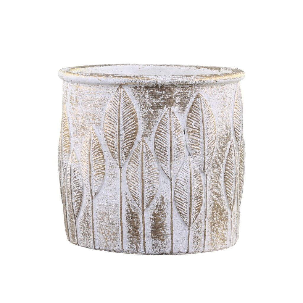 Vittel Blumentopf mit Goldmuster