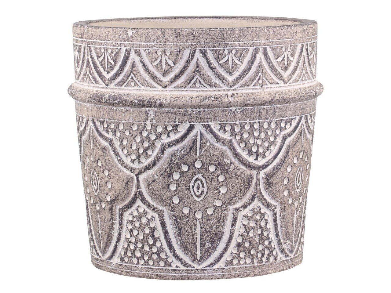 Évron Blumentopf mit Muster