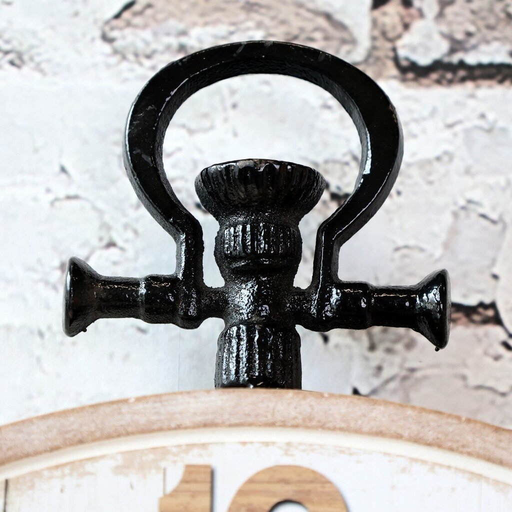 Wanduhr mit floralem Muster