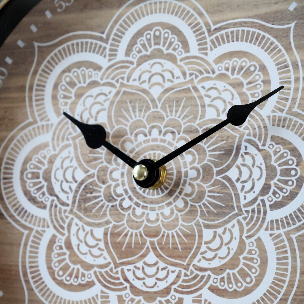 Wanduhr mit floralem Muster