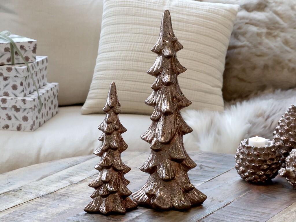 Chic Antique Weihnachtsbaum Aufsteller mit Glitzer Preview Image