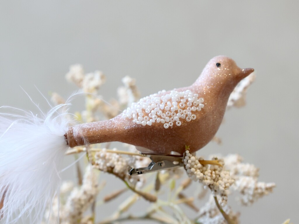 Chic Antique Weihnachtsdeko Vogel aus Glas Preview Image