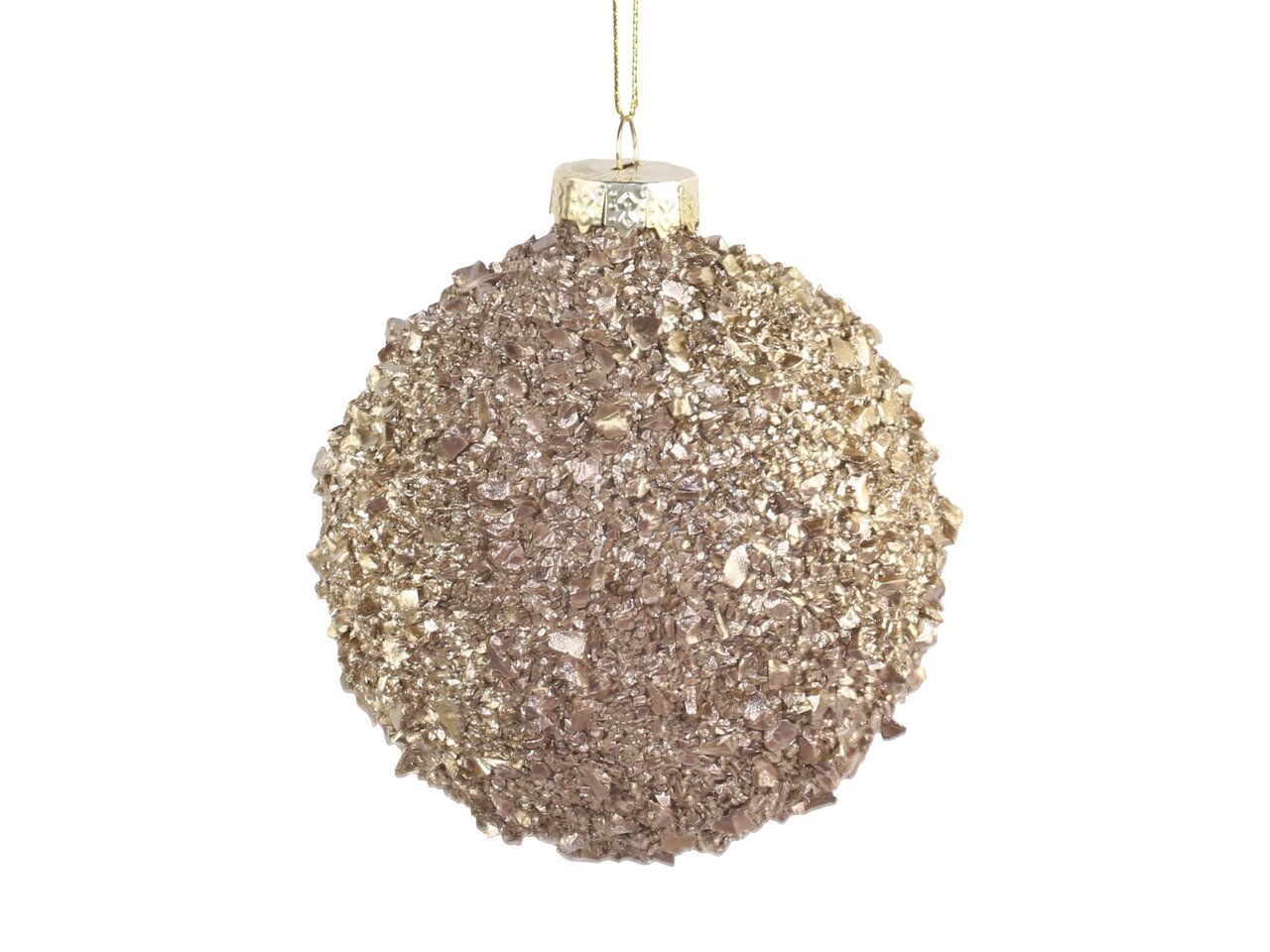 Weihnachtskugel Bauble mit Glitzer
