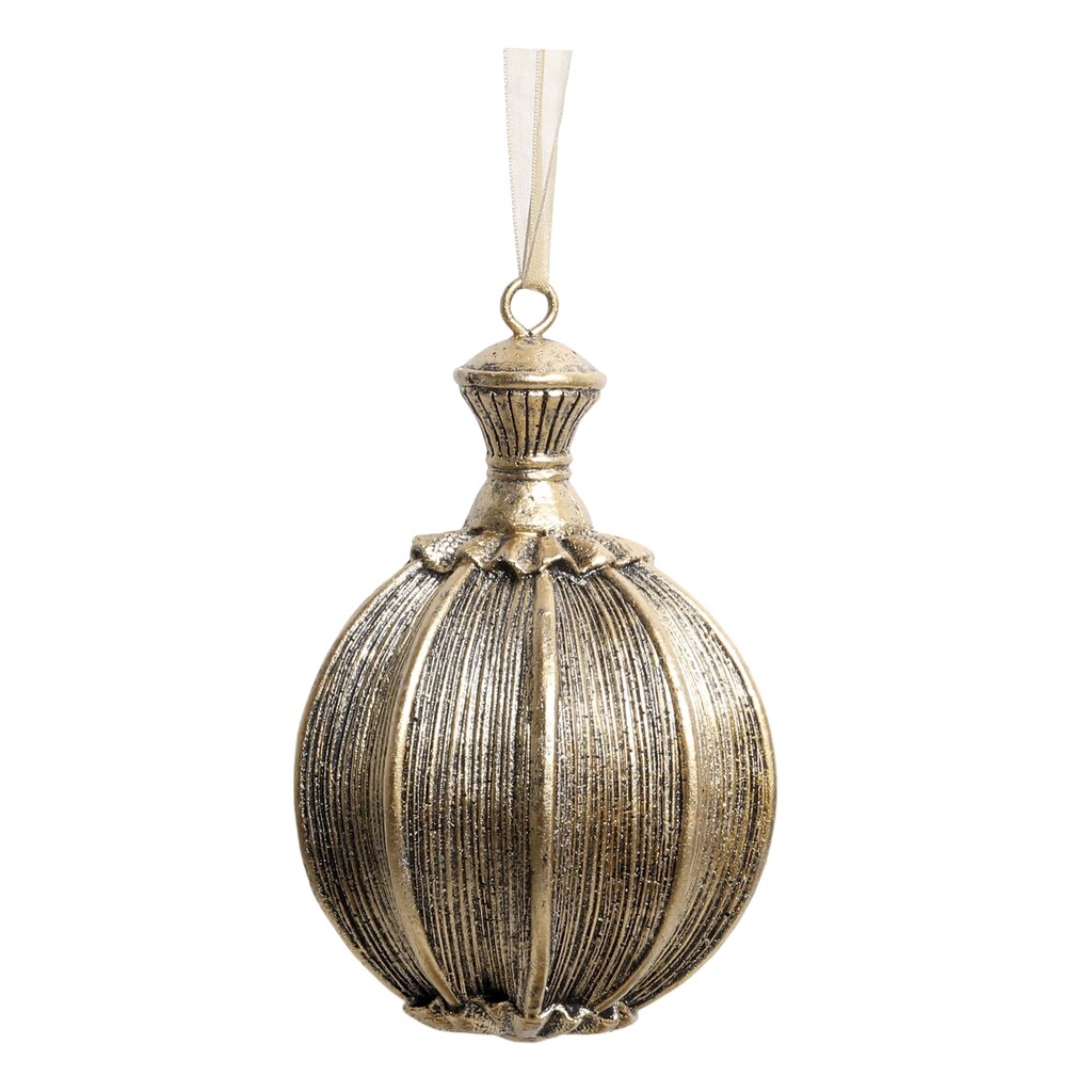 Weihnachtskugel im Antique Messing Stil