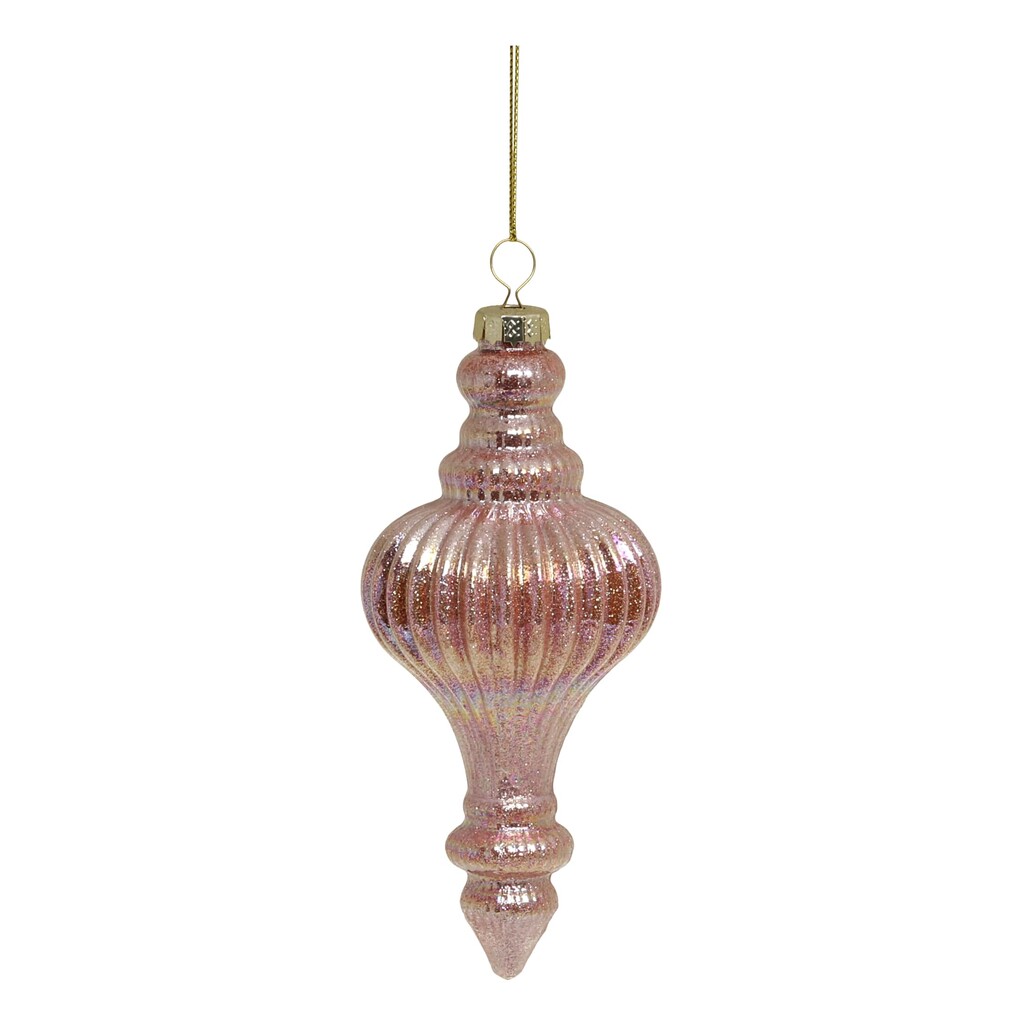 Chic Antique Weihnachtskugel Rosa Ornament Preview Image