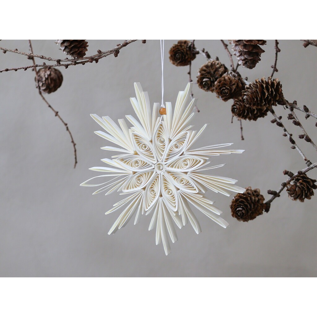 Weihnachtsstern Aufhänger aus Papier