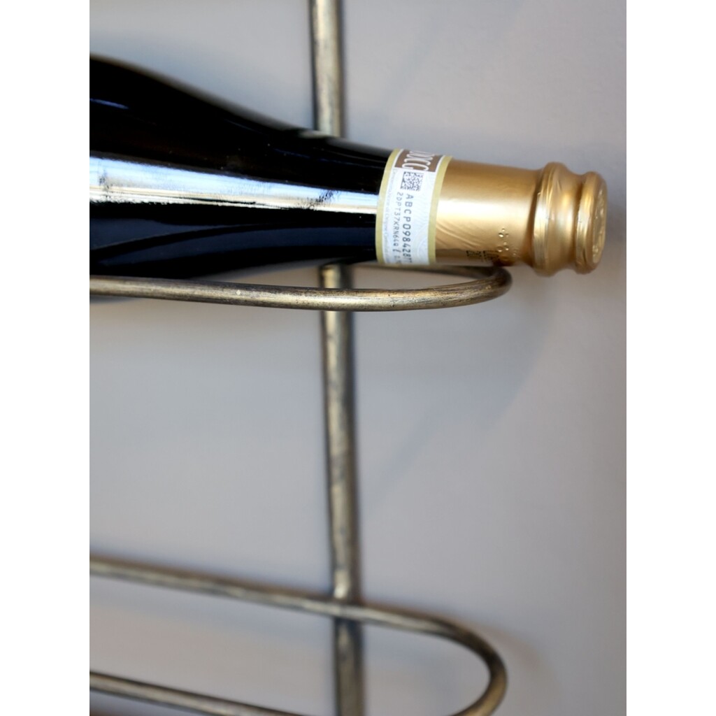 Chic Antique Weinhalter für die Wand – Weinregal in Messing