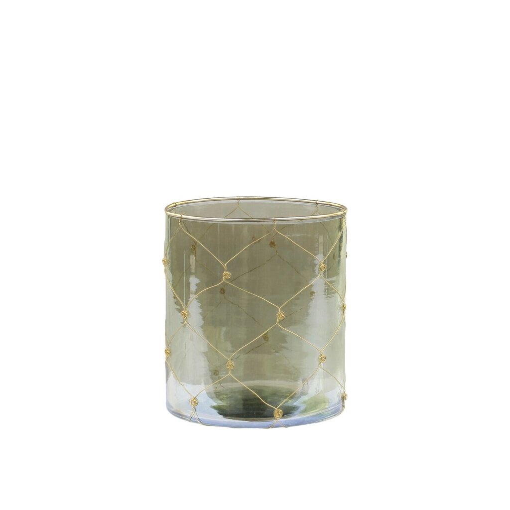 Windlicht mit Eisen Dekor