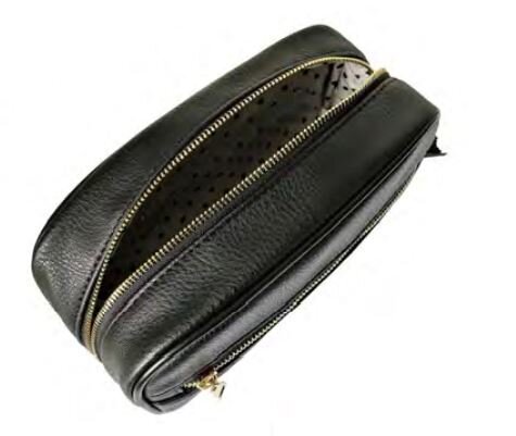 Kosmetiktasche mit grober Textur Emilie