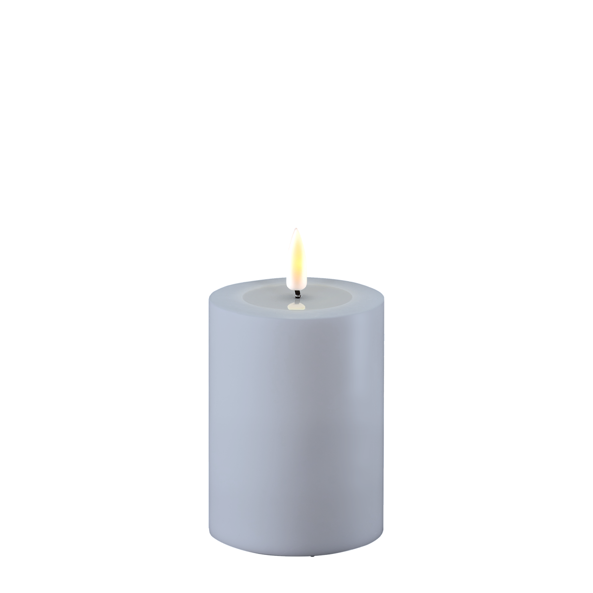 Deluxe Homeart LED Real Flame Outdoor Stumpenkerze staubig blau Preview Image