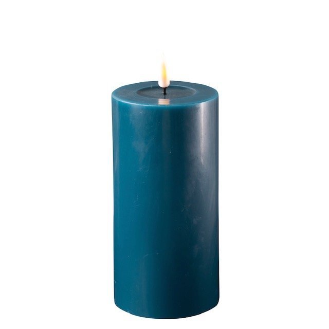 LED Stumpenkerze Real Flame petroleum