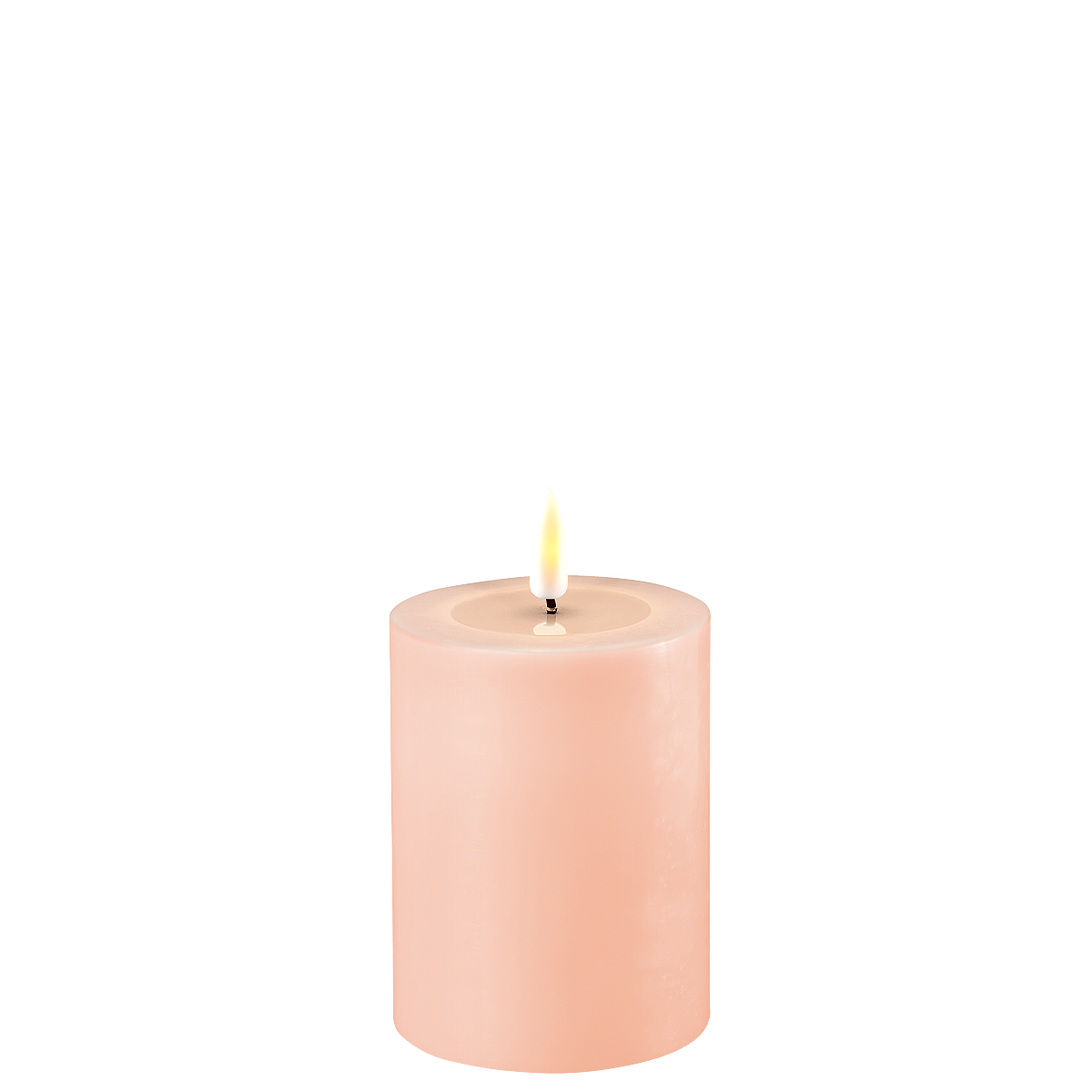 LED Stumpenkerze Real Flame rosa