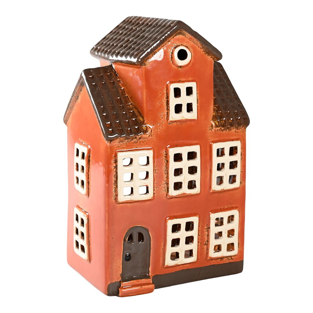 Lichthaus Keramikhaus altes Stadthaus braun