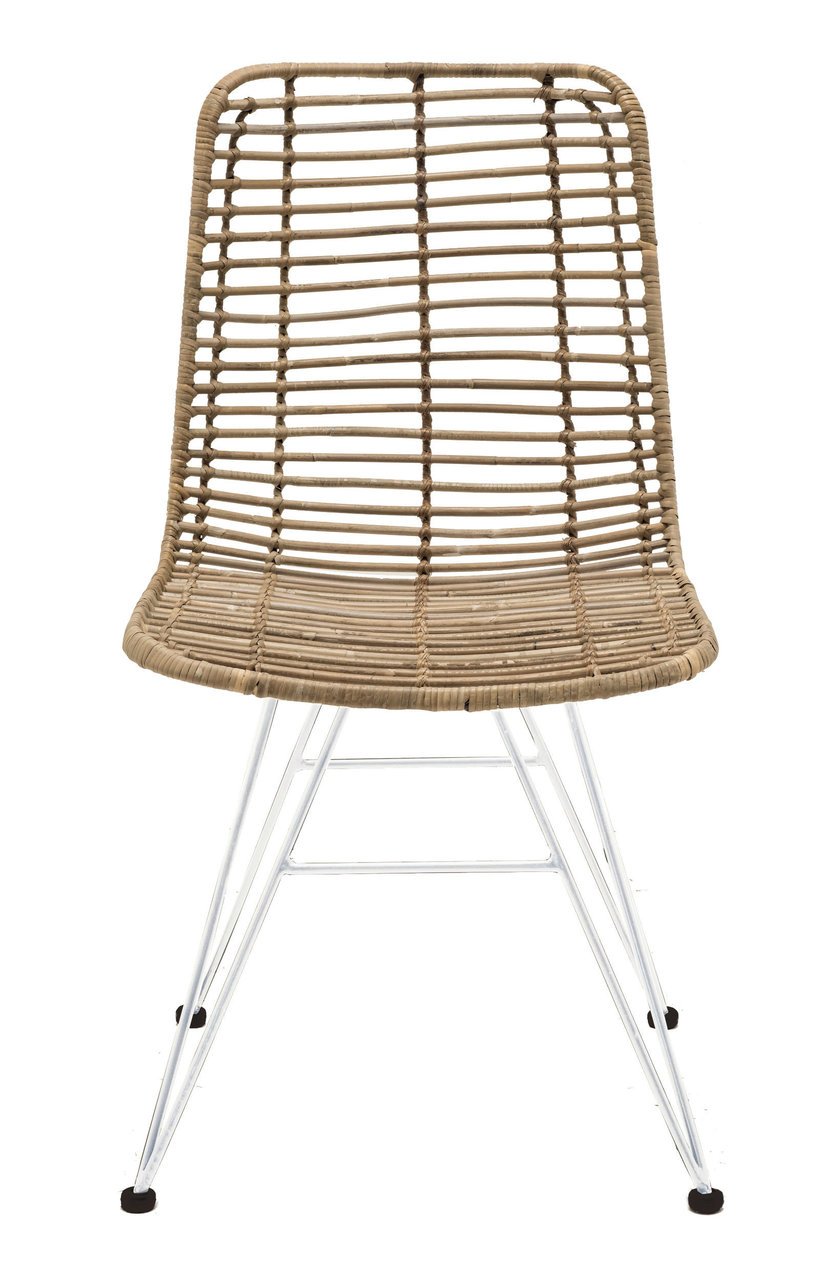 Faktorei Rattan-Stuhl mit Metall Gestell Preview Image