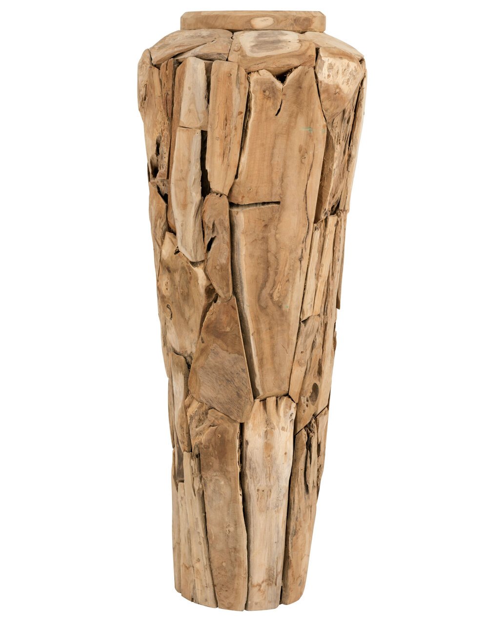 Stand-Vase Amphore recyceltes Holz