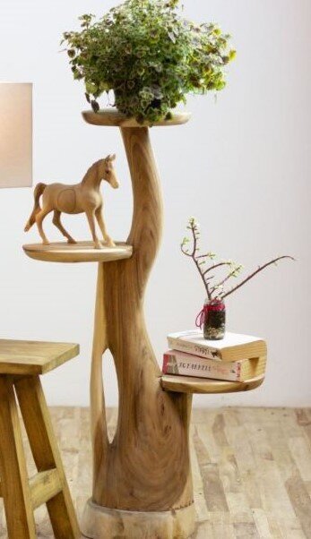 Unikat-Deko-Kaktus mit Ablagen