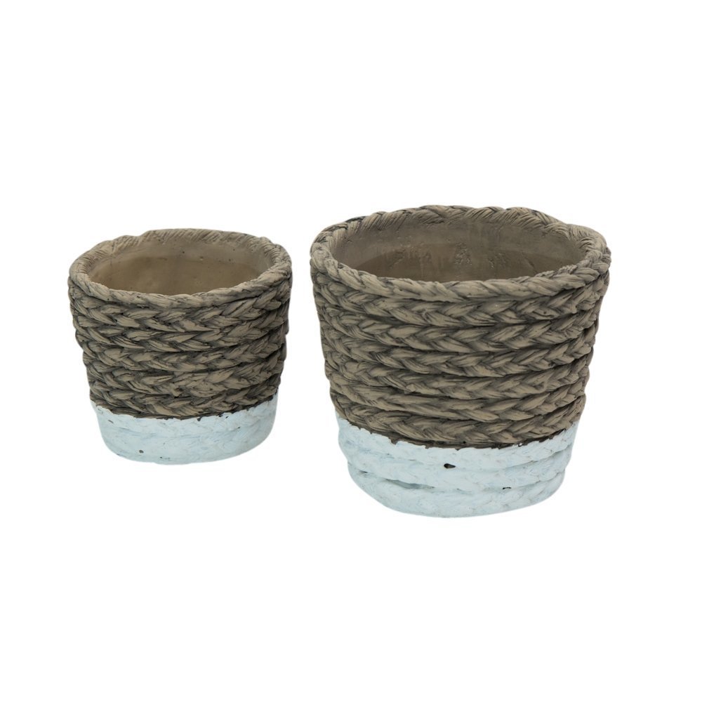 Geflochtener Blumentopf