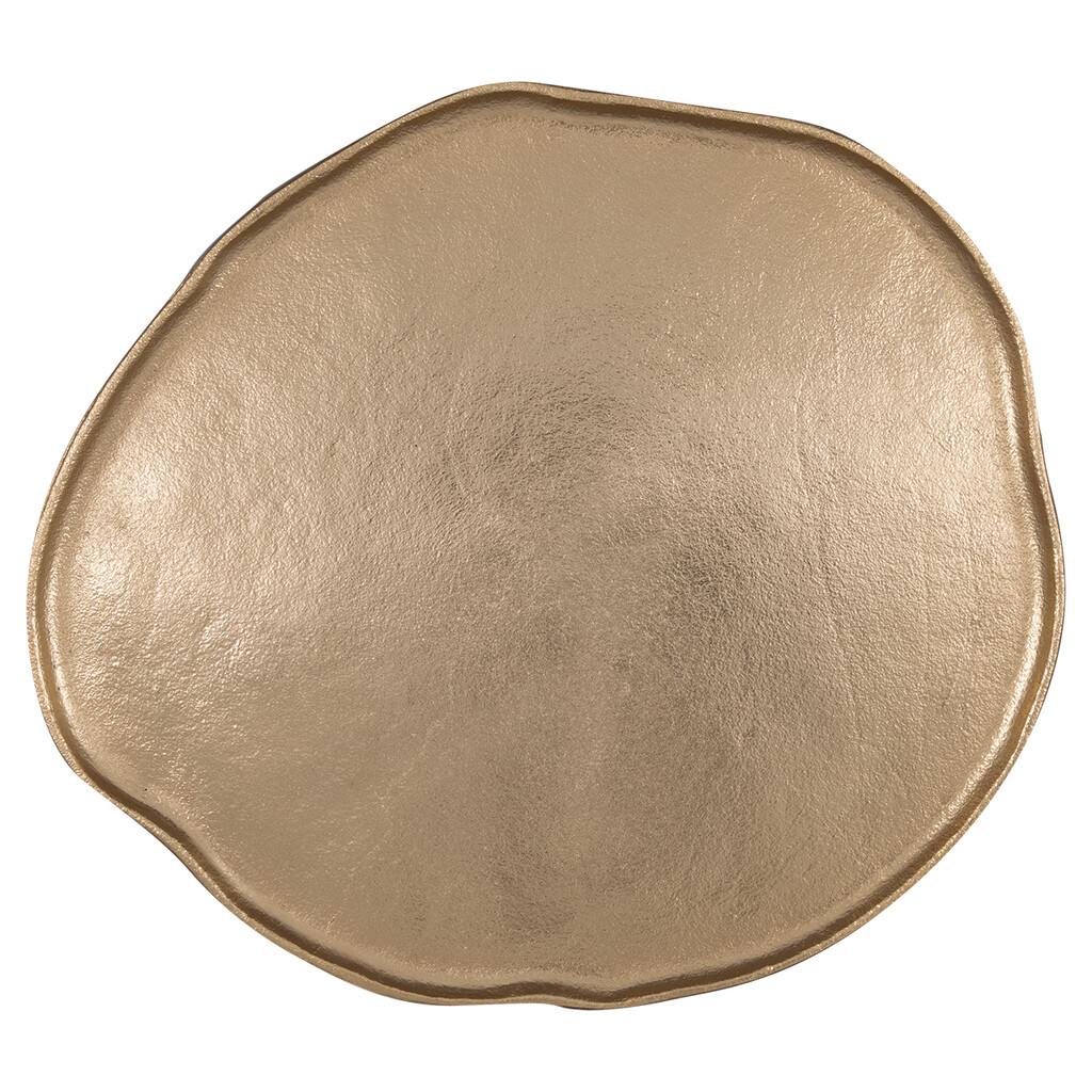 Aluminium Tablett Gold