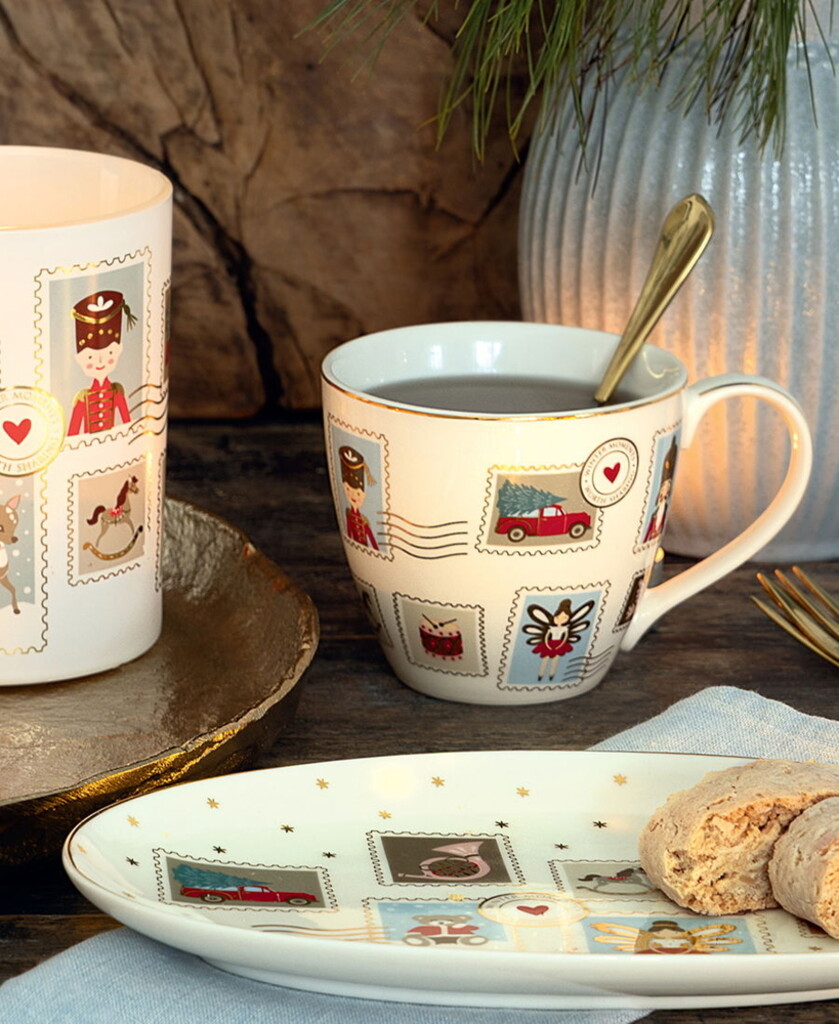 GreenGate Servierplatte Xmas Letter white Preview Image