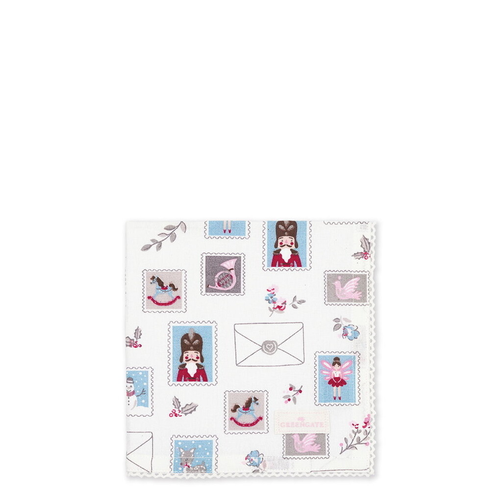 GreenGate Stoffserviette mit Spitze Xmas Letter Preview Image