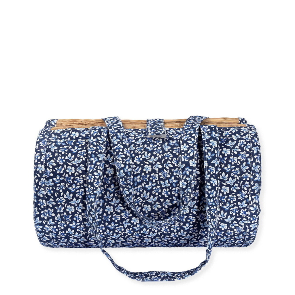 GreenGate Strandmatte Dahla blau Weide mit Baumwolle Preview Image