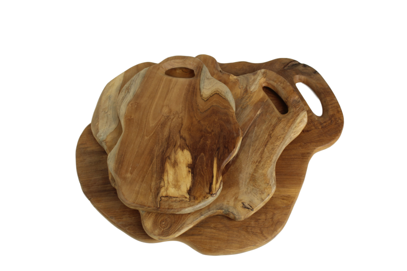 Holztablett Teakholz natur