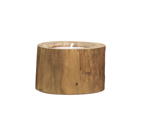 Naturholz Kerze Teak