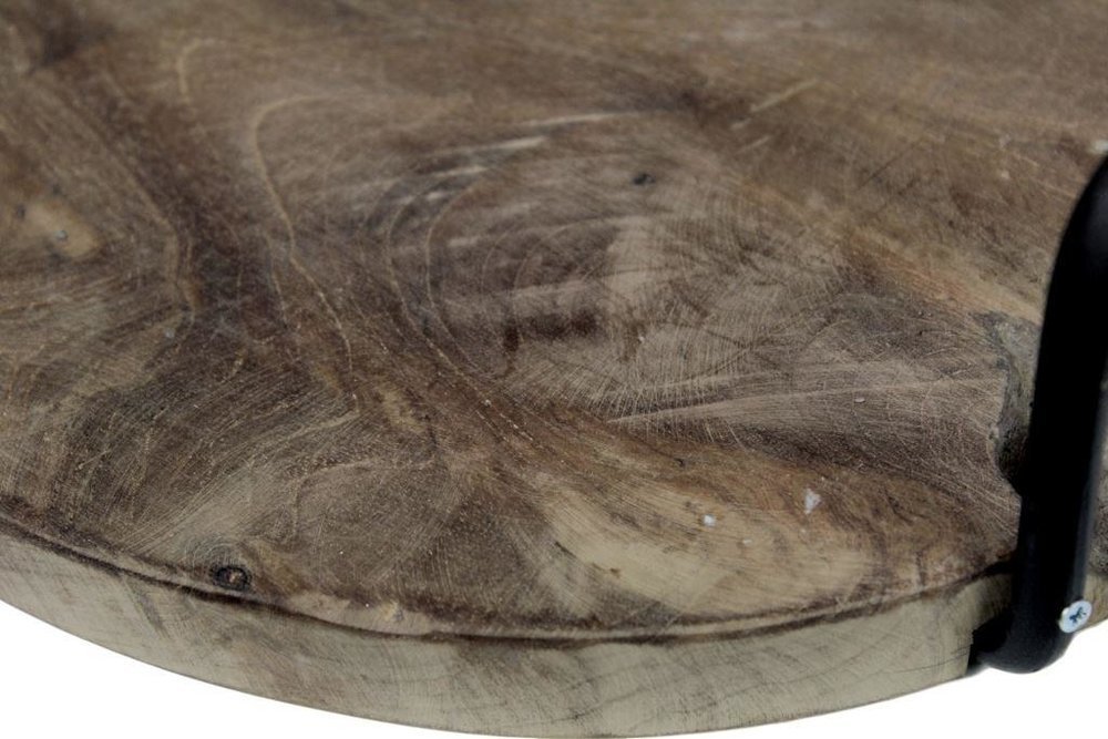 Serviertablett mit Griff Teakholz