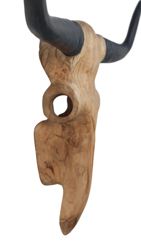 Wanddekoration Büffelkopf