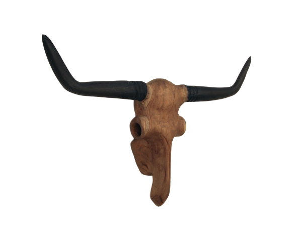 Wanddekoration Büffelkopf