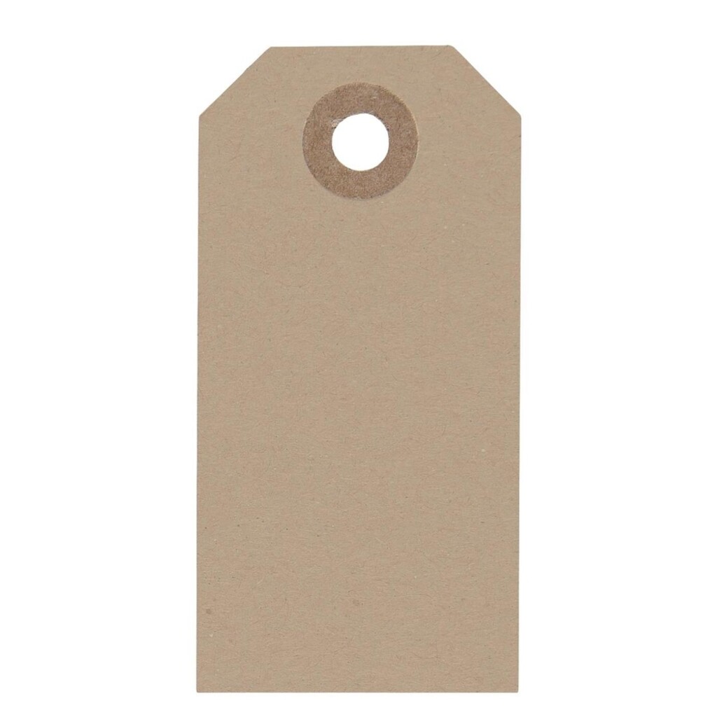 Anhängeschild aus Papier