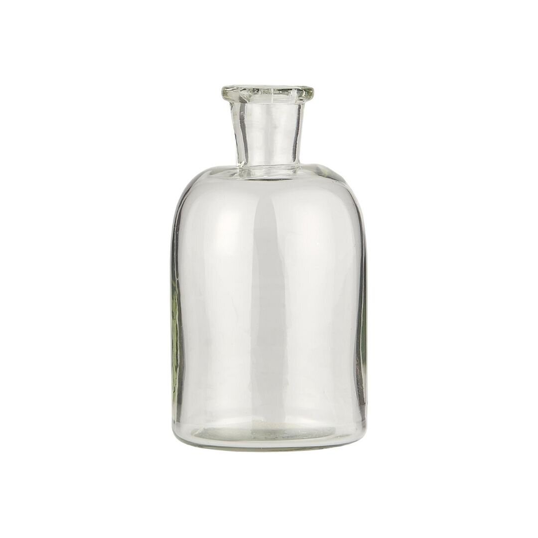 Apothekerglas als Stabkerzenhalter