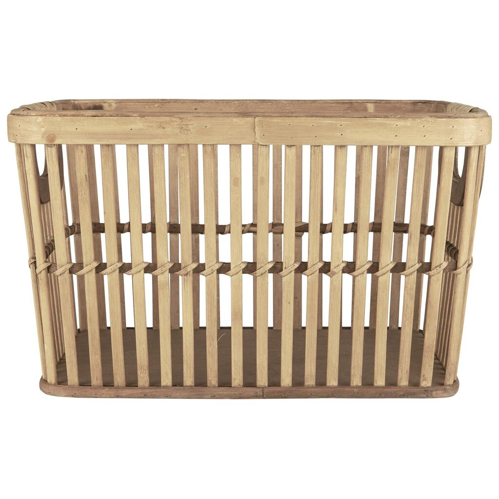 Bambus Korb mit Griffen offenes Geflecht