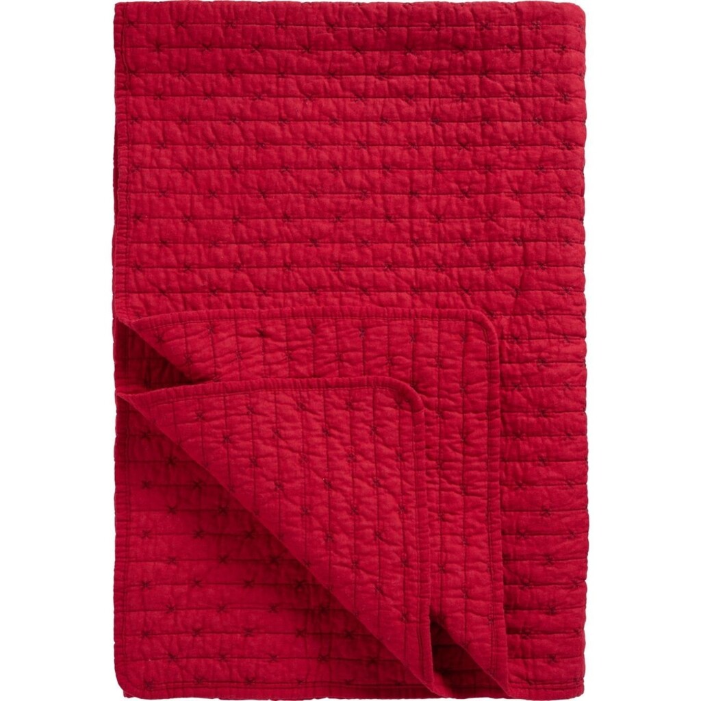 Baumwoll-Quilt mit Kreuzstichen