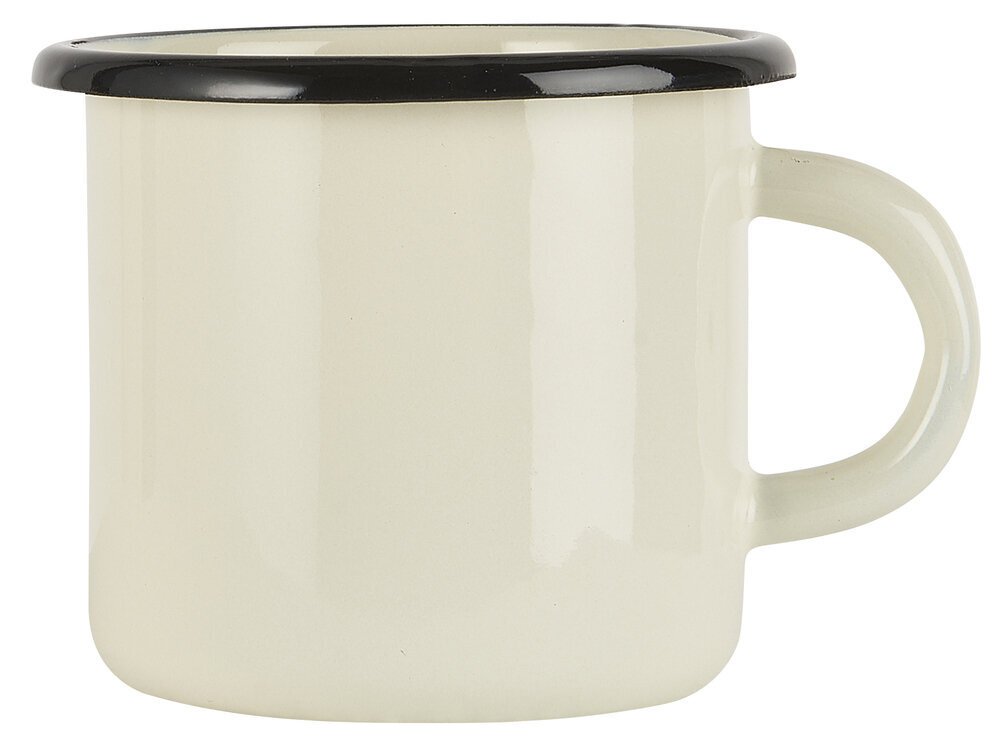 Becher aus Emaille mit Henkel