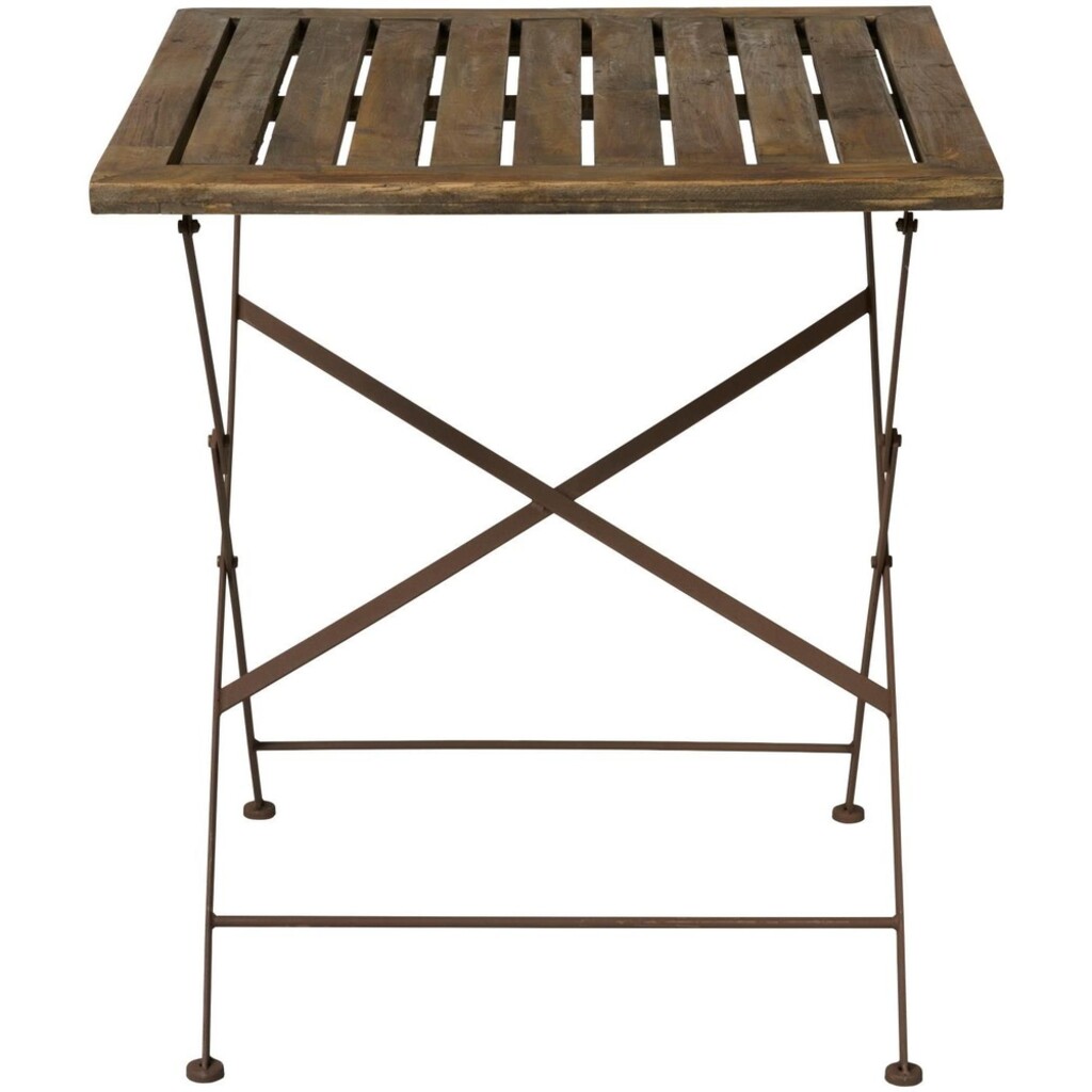 IB Laursen Bistrotisch mit Holztischplatte und Metallgestell klappbar online kaufen bei SKANDEKO