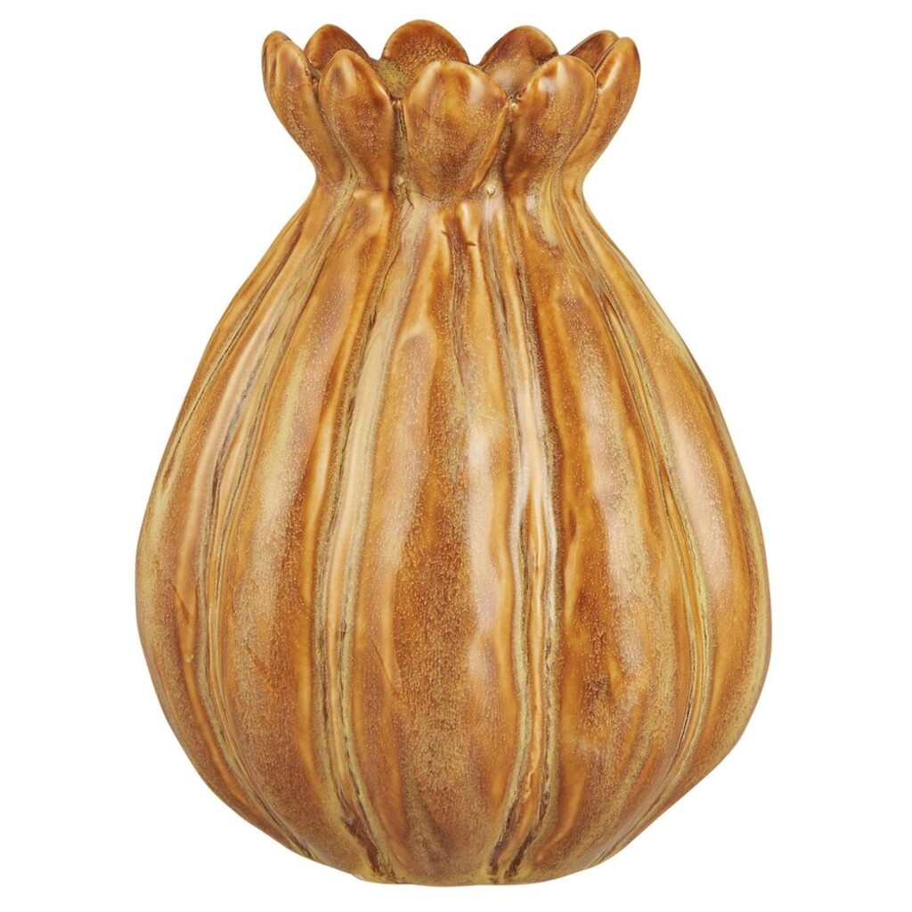 IB Laursen Blumenvase mit unregelmäßigen Rillen clay Preview Image