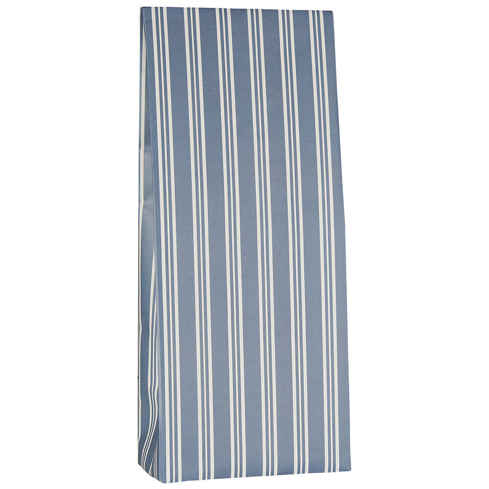 Buntfalttüte blau gestreift