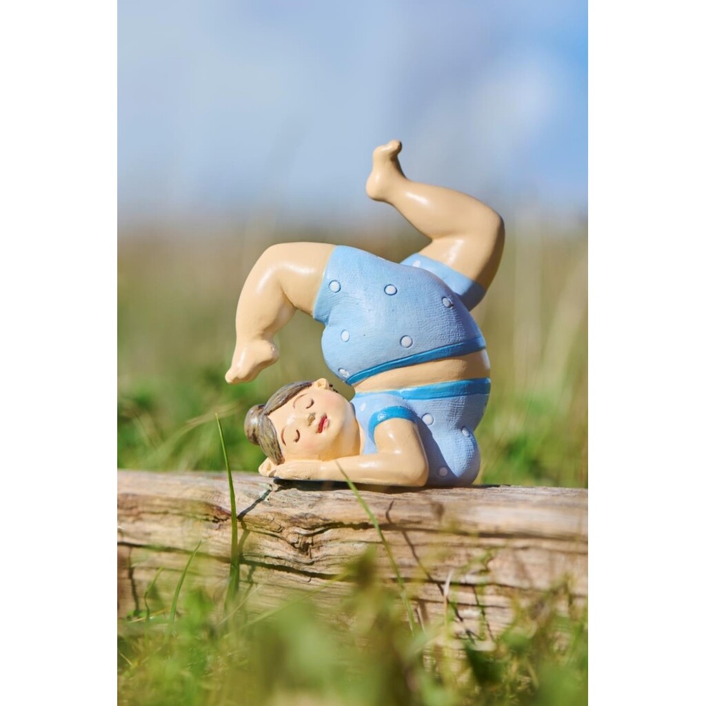 IB Laursen Yoga-Dame - Humorvolle Dekofigur aus Polyresin